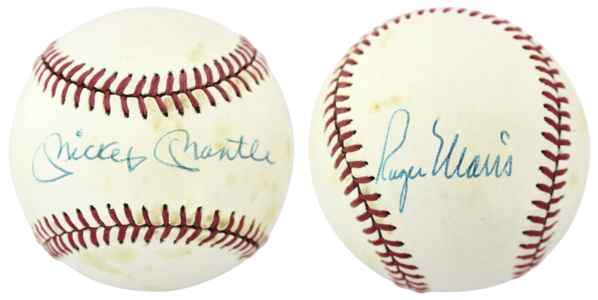 The Boys of 61: Mickey Mantle & Roger Maris Dual Signed OAL Baseball (PSA/DNA & JSA)