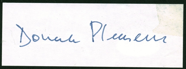 Donald Pleasence Signed 1.5" x 4" Album Page (PSA/DNA)
