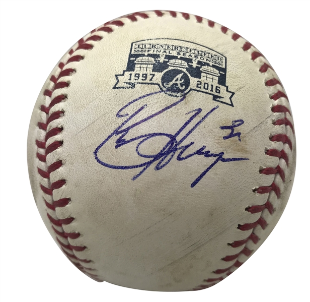 Bryce Harper Signed & Game Used 2016 OML Baseball During 22nd Home Run Performance! (PSA/DNA & MLB)