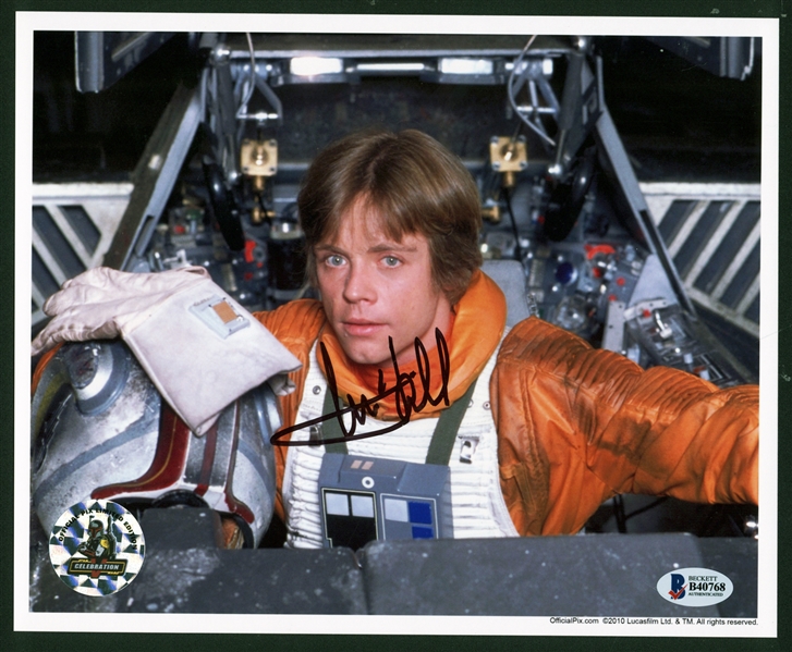 Star Wars: Mark Hamill Signed 8" x 10" Color Photograph (Beckett/BAS)