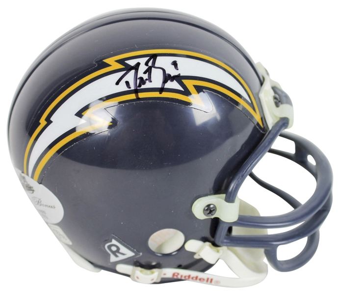Drew Brees Signed Chargers Mini Helmet (BAS/Beckett)