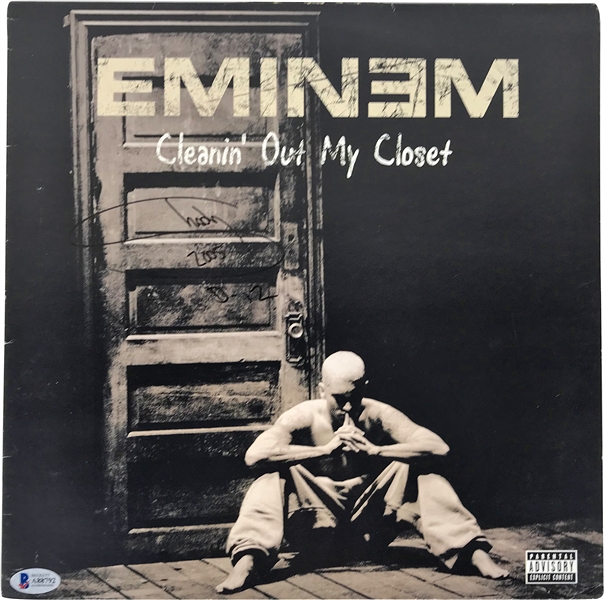 Eminem Rare Signed "Cleaning Out My Closet" Single Album (Beckett/BAS)
