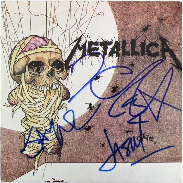 Metallica Group Signed "One" Single Record Album Cover (Beckett/BAS)