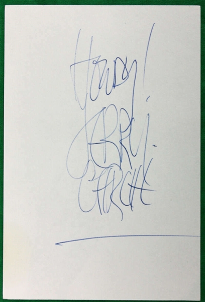 The Grateful Dead: Jerry Garcia Signed 5" x 8" Album Page (Beckett/BAS)