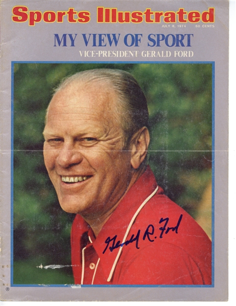 Gerald Ford Signed July 1974 Sports Illustrated Magazine Cover (JSA)