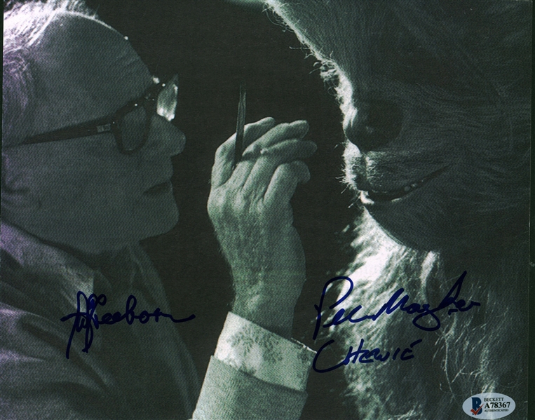 Star Wars: Stuart Freeborn & Peter Mayhew	Rare Signed "Chewie"	8" x 10" Photograph (Beckett/BAS)