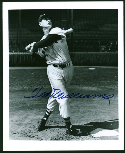 Ted Williams Lot of Five Signed 8" x 10" Photographs (Beckett/BAS)