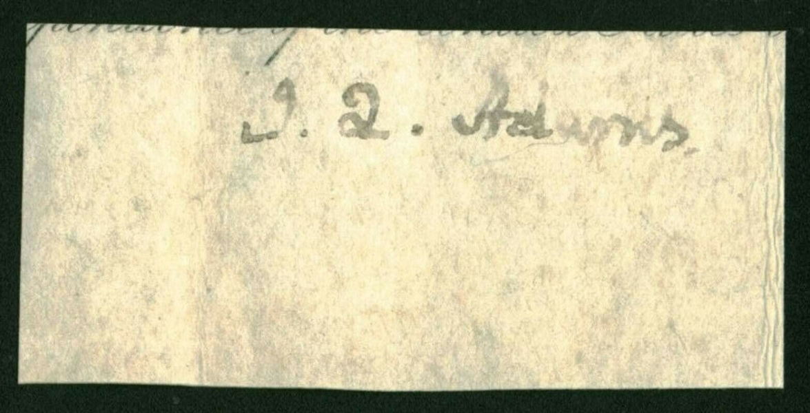 John Quincy Adams Signed 2" x 3.5" Document Clipping (Beckett/BAS)