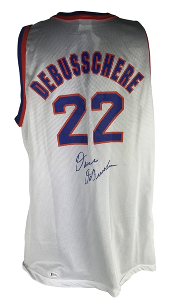 Dave DeBusschere Rare Signed NY Knicks Jersey (Beckett/BAS)