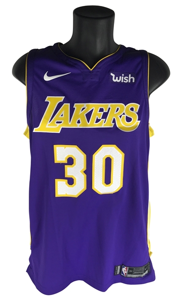 Julius Randle Game Used/Worn 2017-2018 LA Lakers Jersey (MEARS)