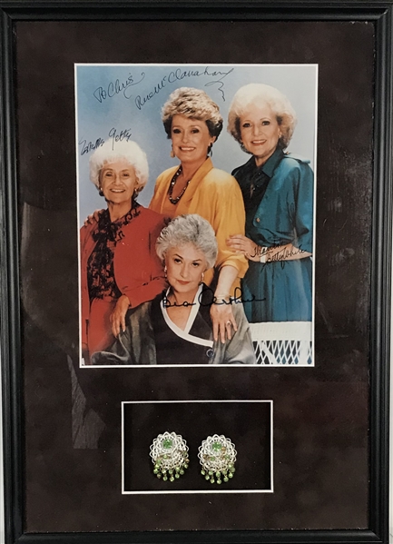The Golden Girls Cast Signed 8" x 10" Display w/ All Four Members! (Beckett/BAS Guaranteed)