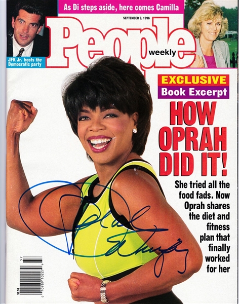 Oprah Winfrey Signed September 1996 People Magazine (Beckett/BAS)