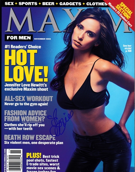 Jennifer Love Hewitt Signed November 1999 Maxim Magazine (Beckett/BAS)