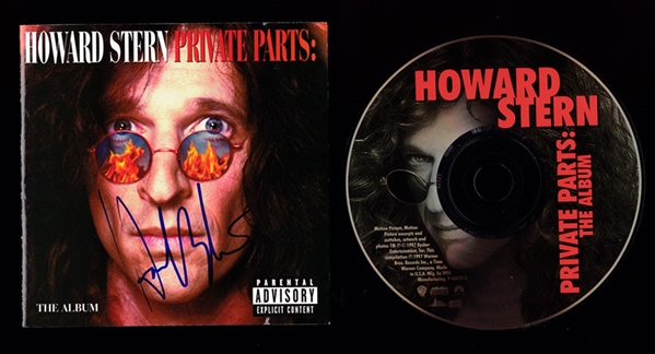 Howard Stern In-Person Signed "Private Parts" Soundtrack CD Booklet (Beckett/BAS)