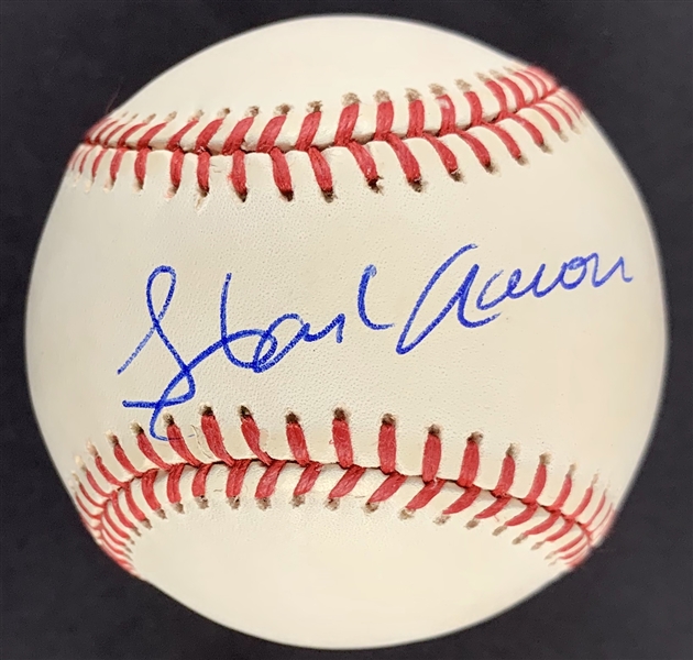 Hank Aaron Single Signed ONL Baseball (PSA/DNA)