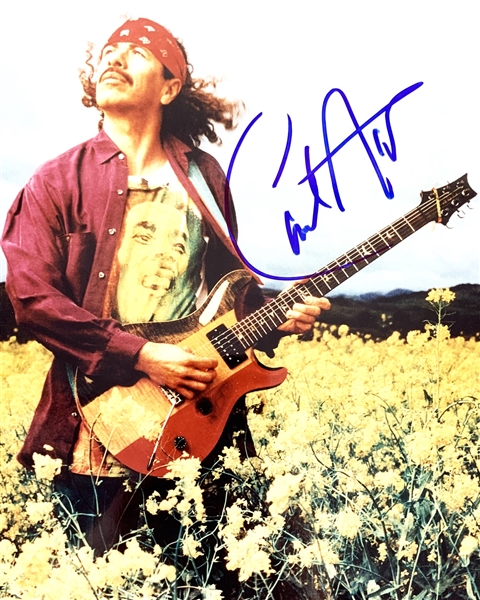 Carlos Santana Signed 8" x 10" Color Photo (JSA)