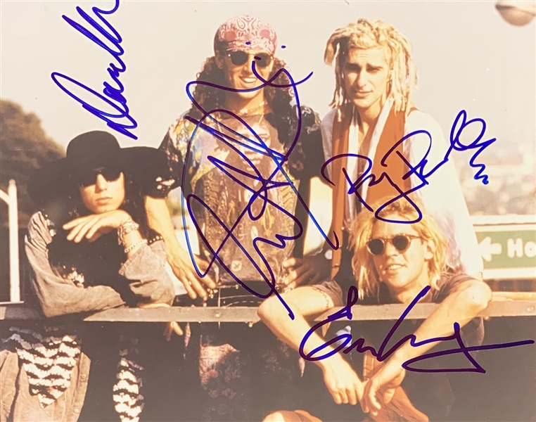 Janes Addiction Group Signed 8" x 10" Color Photo (Beckett/BAS LOA)
