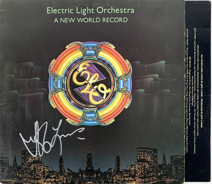 ELO: Jeff Lynne Signed "ELO: A New World Record" Record Album (JSA)