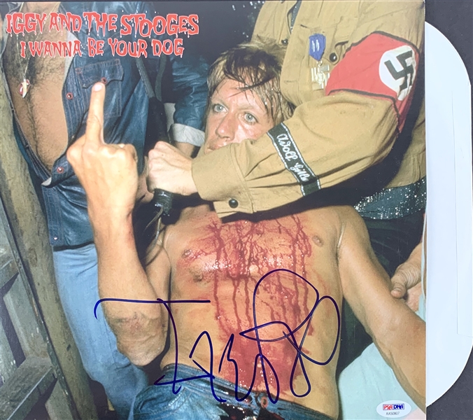 Iggy Pop Signed "I Wanna Be Your Dog" Record Album Cover (PSA/DNA)