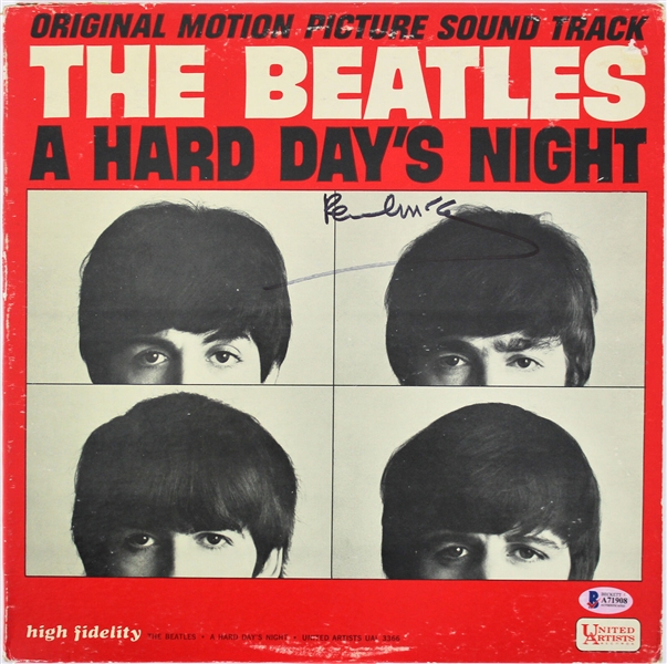 The Beatles: Paul McCartney Signed "A Hard Days Night" Soundtrack Album (Beckett/BAS)
