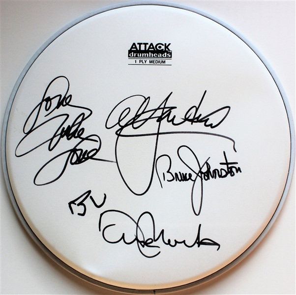 The Beach Boys Group Signed 10" Drumhead w/ 5 Signatures (Beckett/BAS)