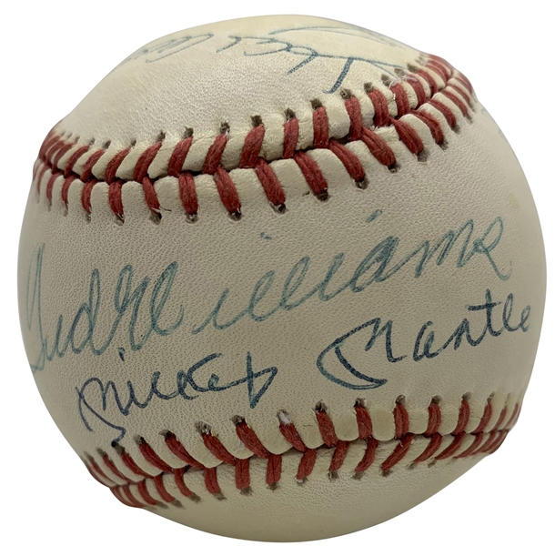 500 Home Run Club Signed OAL Baseball w/ Mantle/Williams Sweet Spot! (Beckett/BAS)