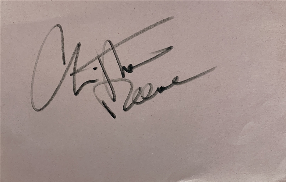 Superman: Christopher Reeve Signed 4" x 6" Album Page (Beckett/BAS)
