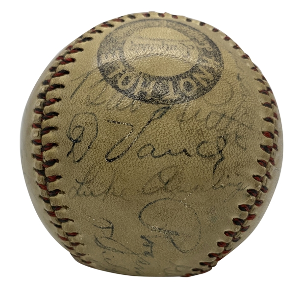 Historic Inaugural 1933 MLB All-Star Game & Others Multi-Signed Baseball w/ Ruth, Gehrig, Frisch & Others (Beckett/BAS)