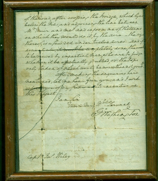 George Washington Signed & Handwritten 1799 Letter - Weeks Prior To His Death! (JSA)