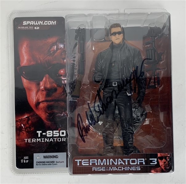 Arnold Schwarzenegger Signed Terminator 3 Action Figure (Beckett/BAS)