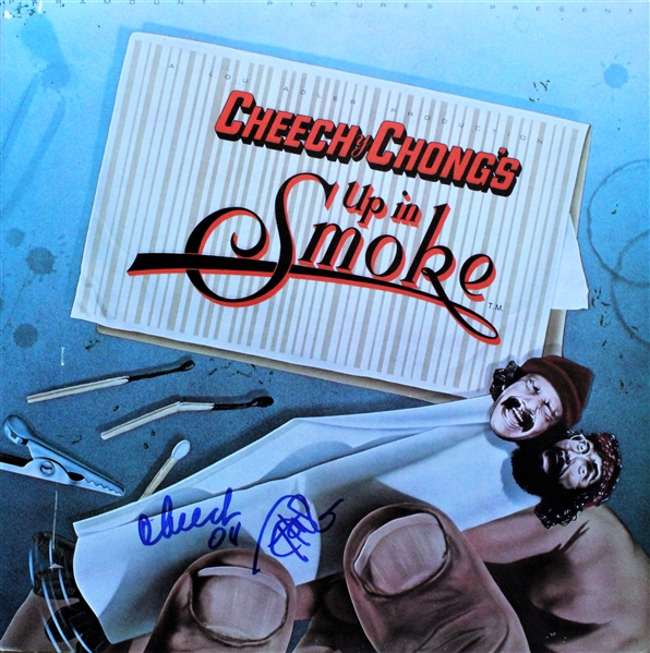 Cheech Marin & Tommy Chong Dual Signed "Up in Smoke" Record Album (Beckett/BAS)