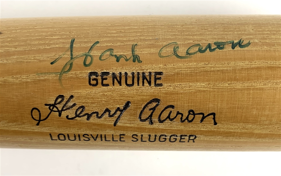 Hank Aaron Signed H&B Louisville Slugger Vintage Player Model HA4 Baseball Bat (Beckett/BAS Guaranteed)