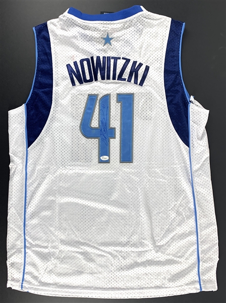 Dirk Nowitzki Signed Dallas Mavericks Adidas Swingman Model Jersey (JSA)