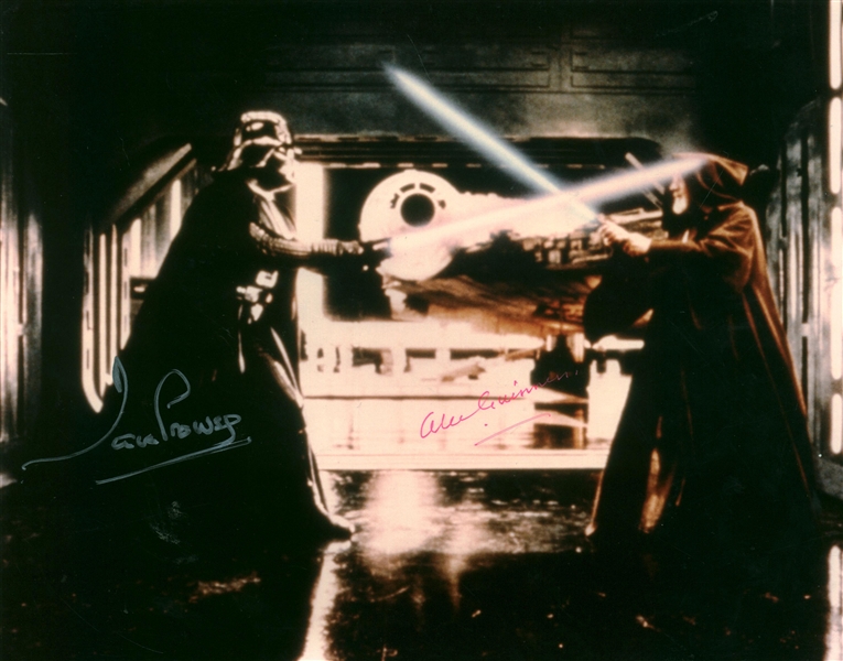 Alec Guinness and Dave Prowse Signed 8" x 10" Photograph (Beckett/BAS Guaranteed)