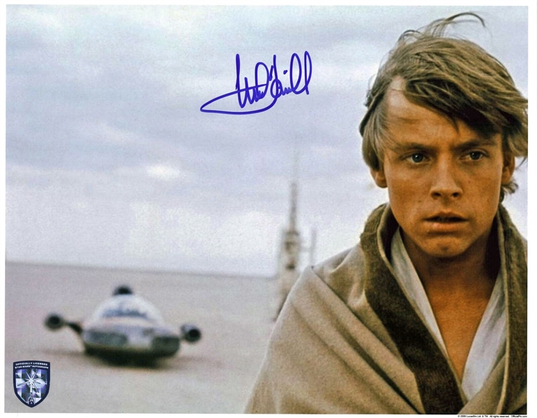 Star Wars: Mark Hamill Signed 11" x 14" Color Photo from "A New Hope" (Beckett/BAS & Official Pix)