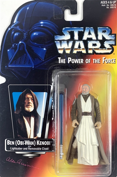Sir Alec Guinness Signed 1995 "Star Wars: The Power of the Force" Action Figure :: One of a Few Known to Exist! (NIB)(Beckett/BAS Guaranteed)(Steve Grad Collection)