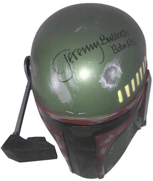 Star Wars: Jeremy Bulloch Signed Full Size Don Post Boba Fett Helmet (Beckett/BAS)