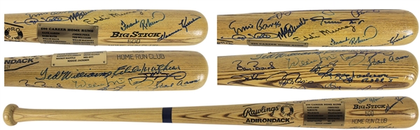 500 Home Run Club Multi-Signed Baseball Bat w/ Incredible 20 Signatures! (Beckett/BAS)
