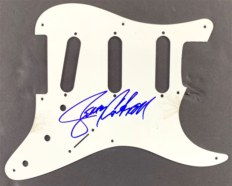 Alice in Chains: Jerry Cantrell In-Person Signed Stratocaster Guitar Pickguard (John Brennan Collection)(Beckett/BAS Guaranteed)