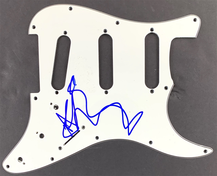 Depeche Mode: Dave Gahan In-Person Signed Stratocaster Style Electric Guitar Pickguard (John Brennan Collection)(Beckett/BAS Guaranteed)