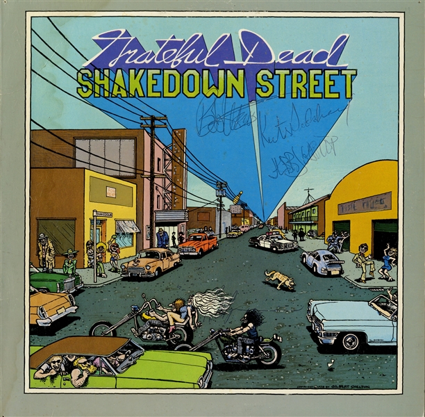 The Grateful Dead Group Signed "Shakedown Street" Record Album with Garcia, Weir & ULTRA RARE Keith Godchaux Autograph! (Epperson/REAL)