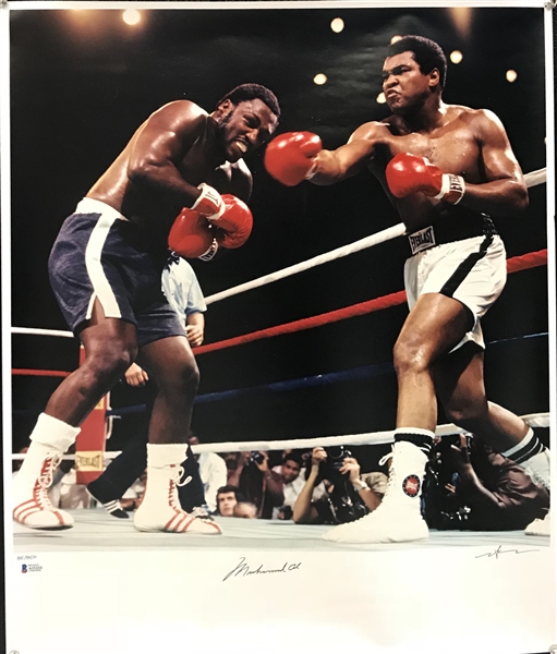 Muhammad Ali Rare Signed Limited Edition "Frazier III" Neil Leifer 20" x 24" Photograph (Beckett/BAS)