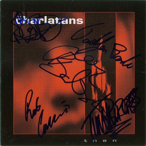 The Charlatans Group Signed "Then/Taurus Moaner" 45 RPM Record (John Brennan Collection)(Beckett/BAS Guaranteed)