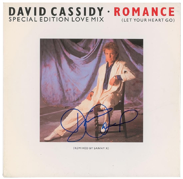 David Cassidy Signed "Love" Single Album (John Brennan Collection)(Beckett/BAS Guaranteed)