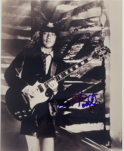 AC/DC: Angus Young Signed 8" x 10" Photo (John Brennan Collection)(Beckett/BAS Guaranteed)