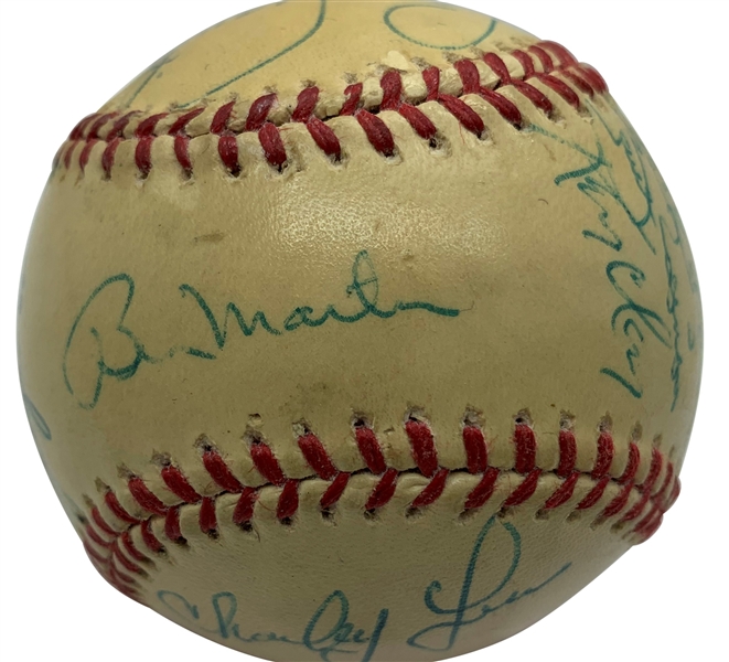 Munsons Final Year: 1979 NY Yankees Rare Team Signed OAL Baseball w/ 18 Signatures! (JSA)