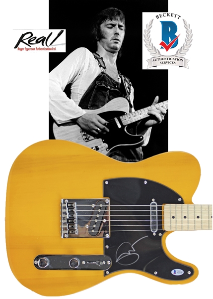Eric Clapton Desirable Signed Fender Squier Telecaster Guitar (Beckett/BAS & Epperson/REAL LOAs)