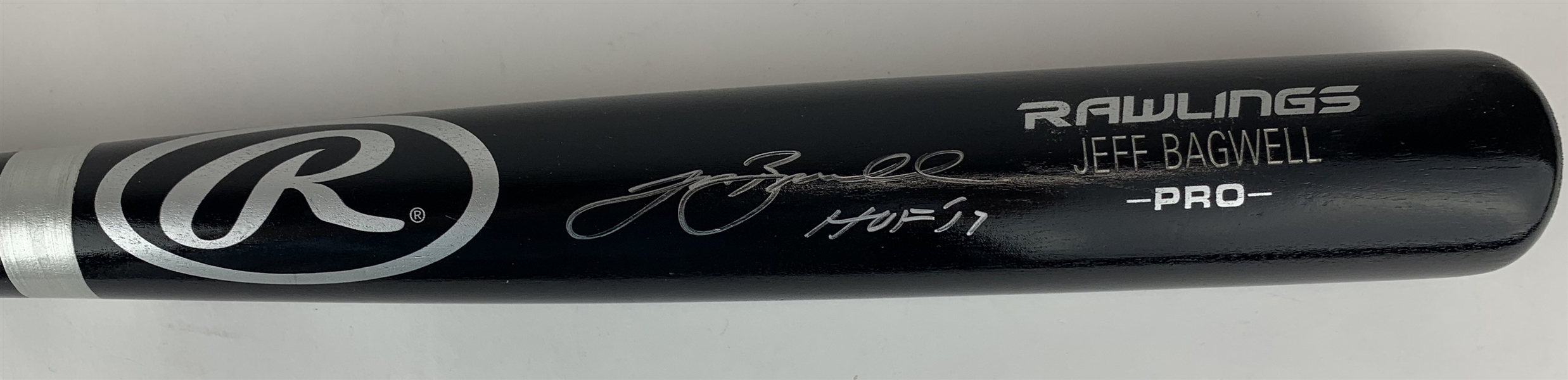 Jeff Bagwell Signed Rawlings Pro Baseball Bat w/ "HOF 17" Inscription (TriStar)