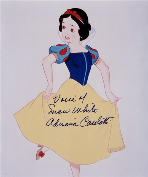 The Voice of Snow White: Adriana Caselotti In-Person Signed 8" x 9" Color Photo with Signing Proof! (Beckett/BAS Guaranteed)