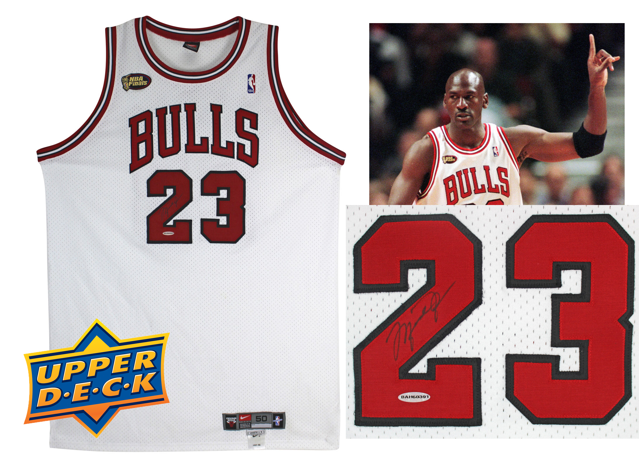 Lot Detail - Michael Jordan Signed 1997-98 Chicago Bulls NBA Finals ...